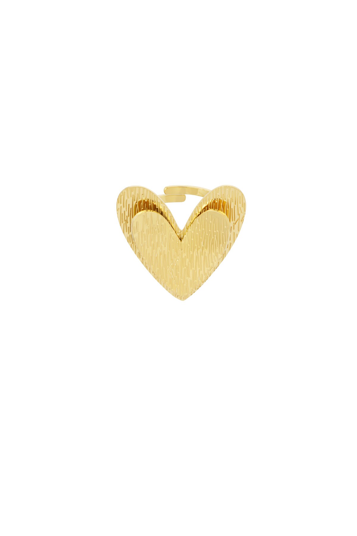 Ring one heart - Gold color 