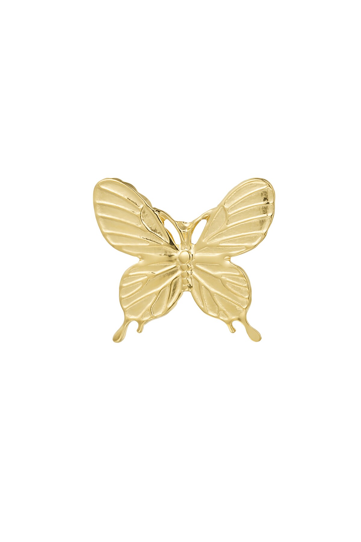 Statement butterfly ring - Gold color h5 