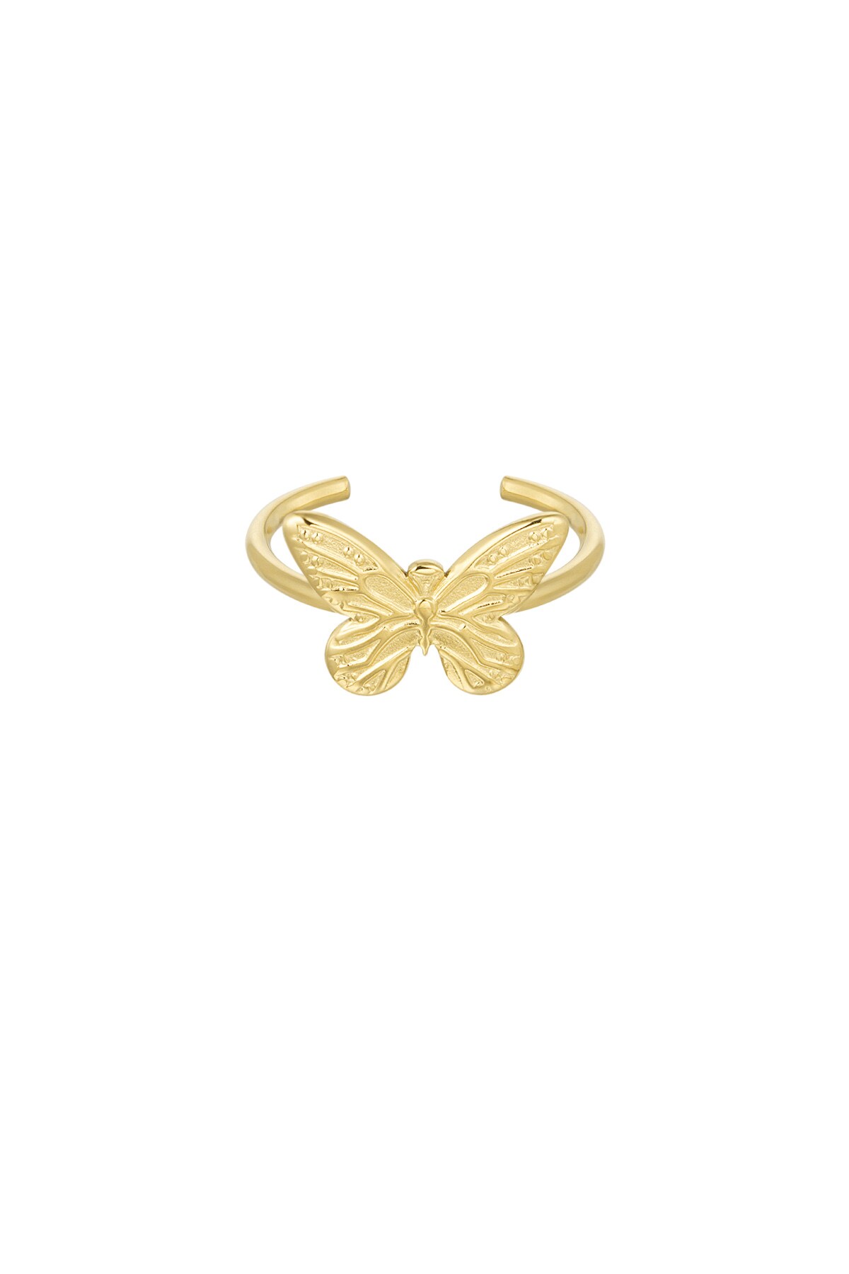 Ring with butterfly - Gold color h5 