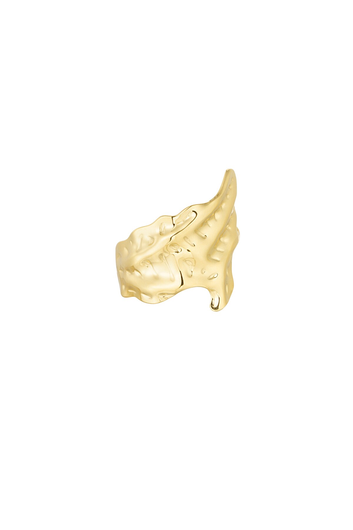 Statement ring drip - Gold color h5 