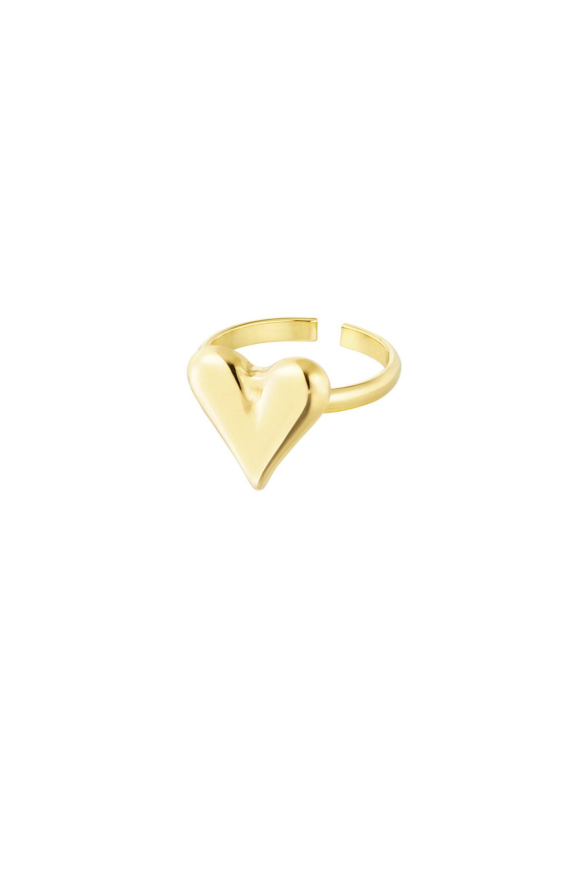 Classy heart ring - Gold color 