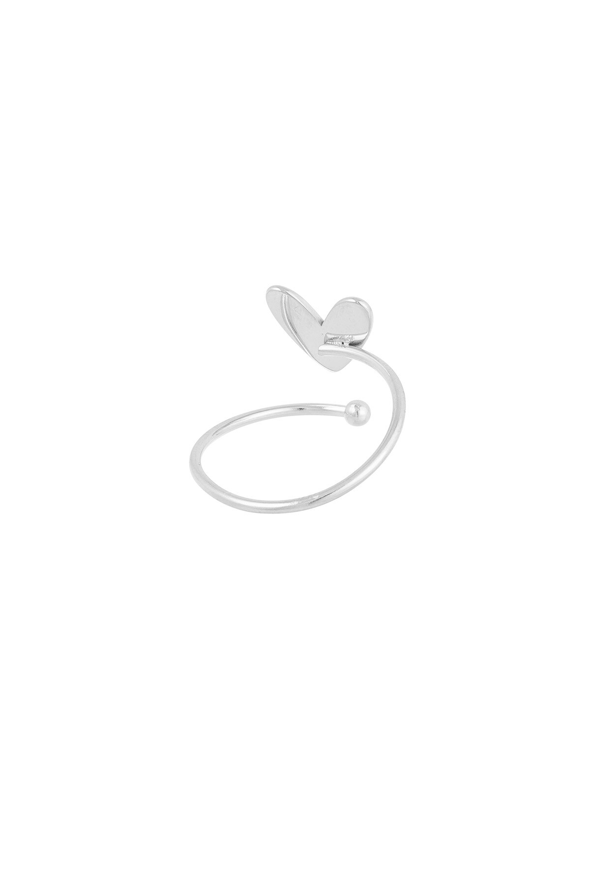 Twisted love ring - Silver color h5 Picture4