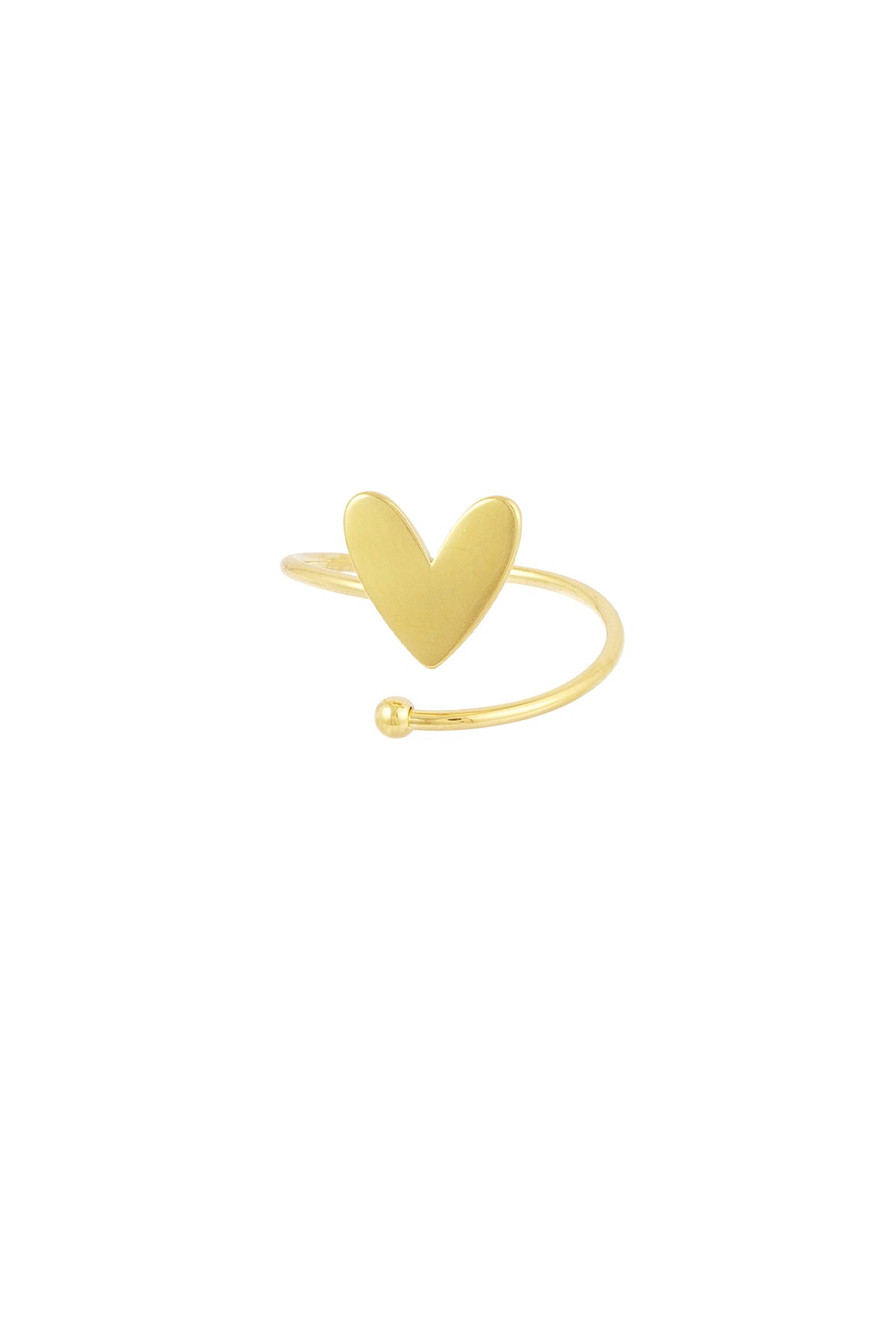 Twisted love ring - Gold color h5 