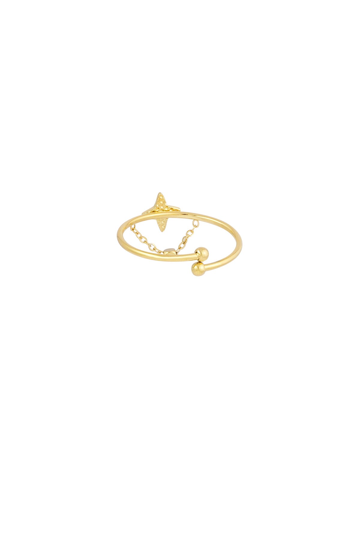 Ring sparkle sparkle - Gold color h5 Picture4