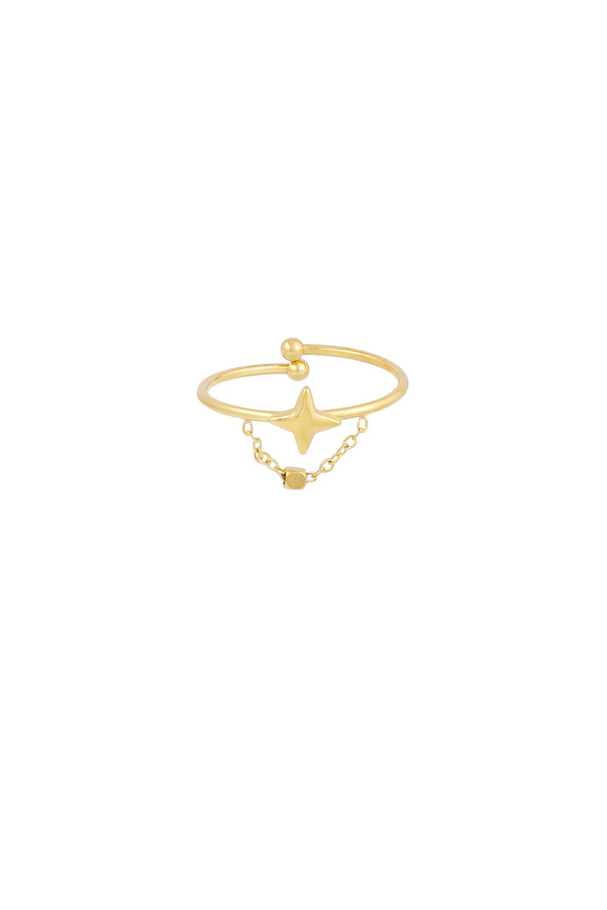 Ring sparkle sparkle - Gold color h5 