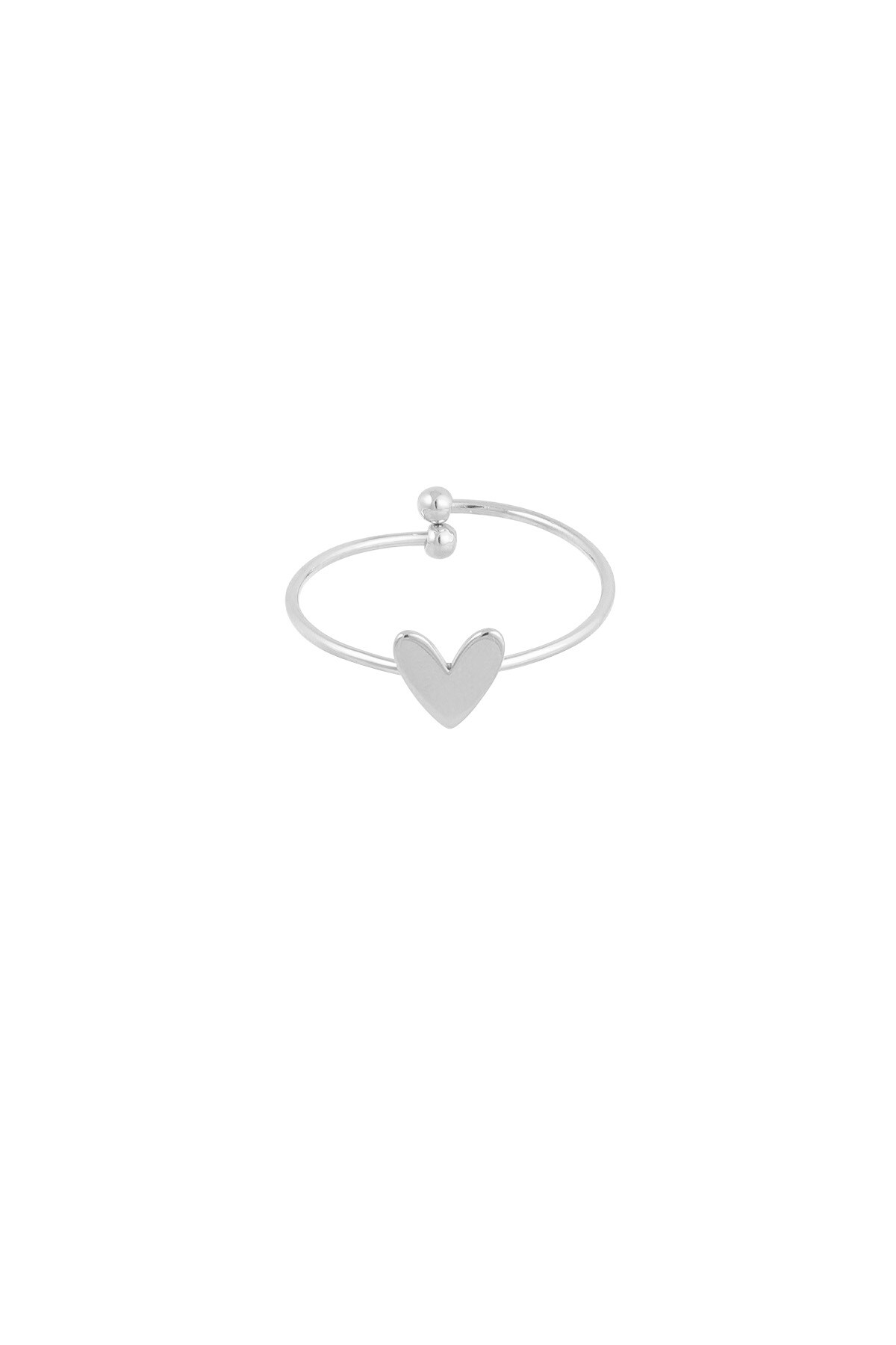 Simple love ring - Silver color h5 