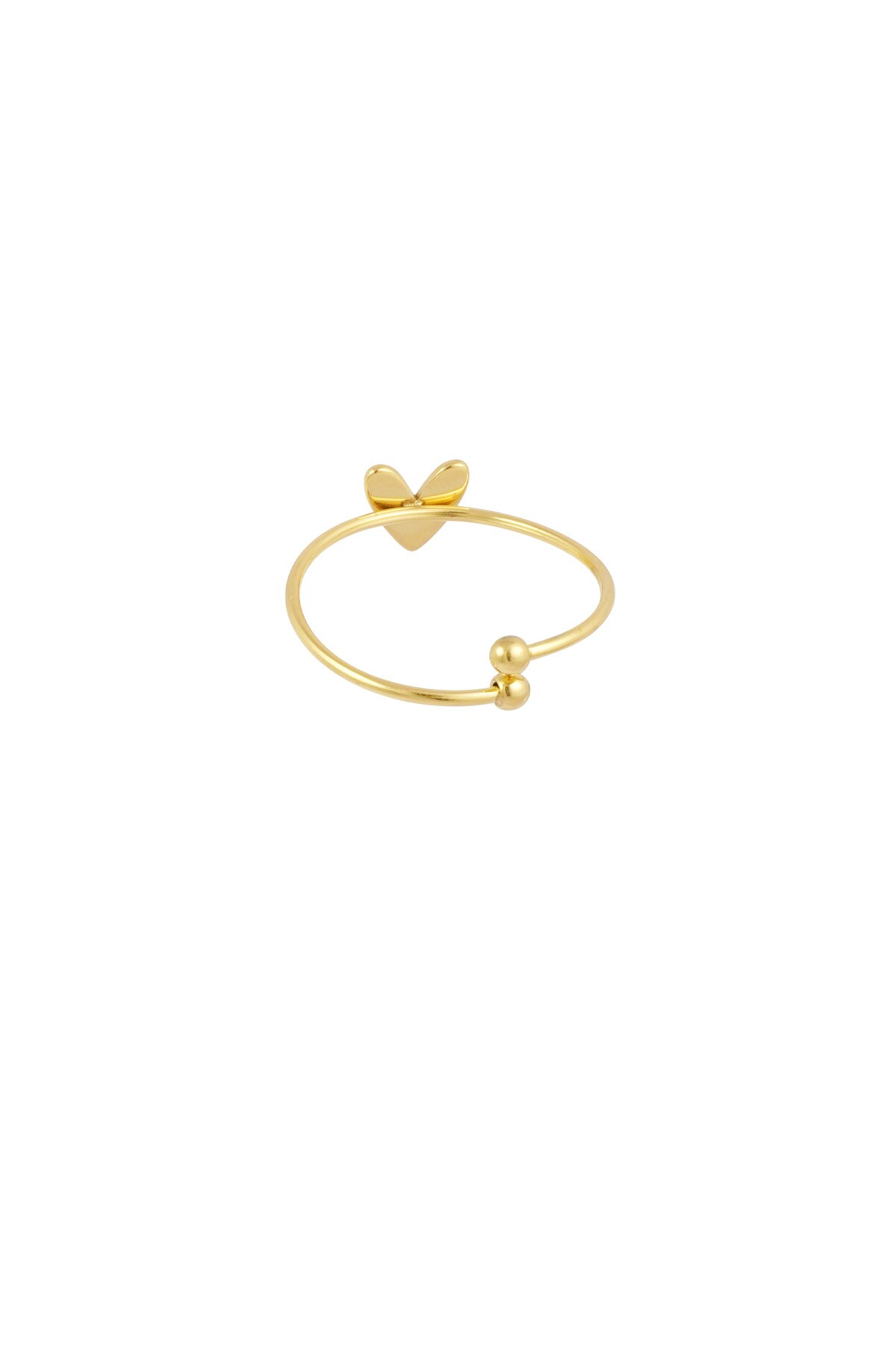 Simple love ring - Gold color Picture4