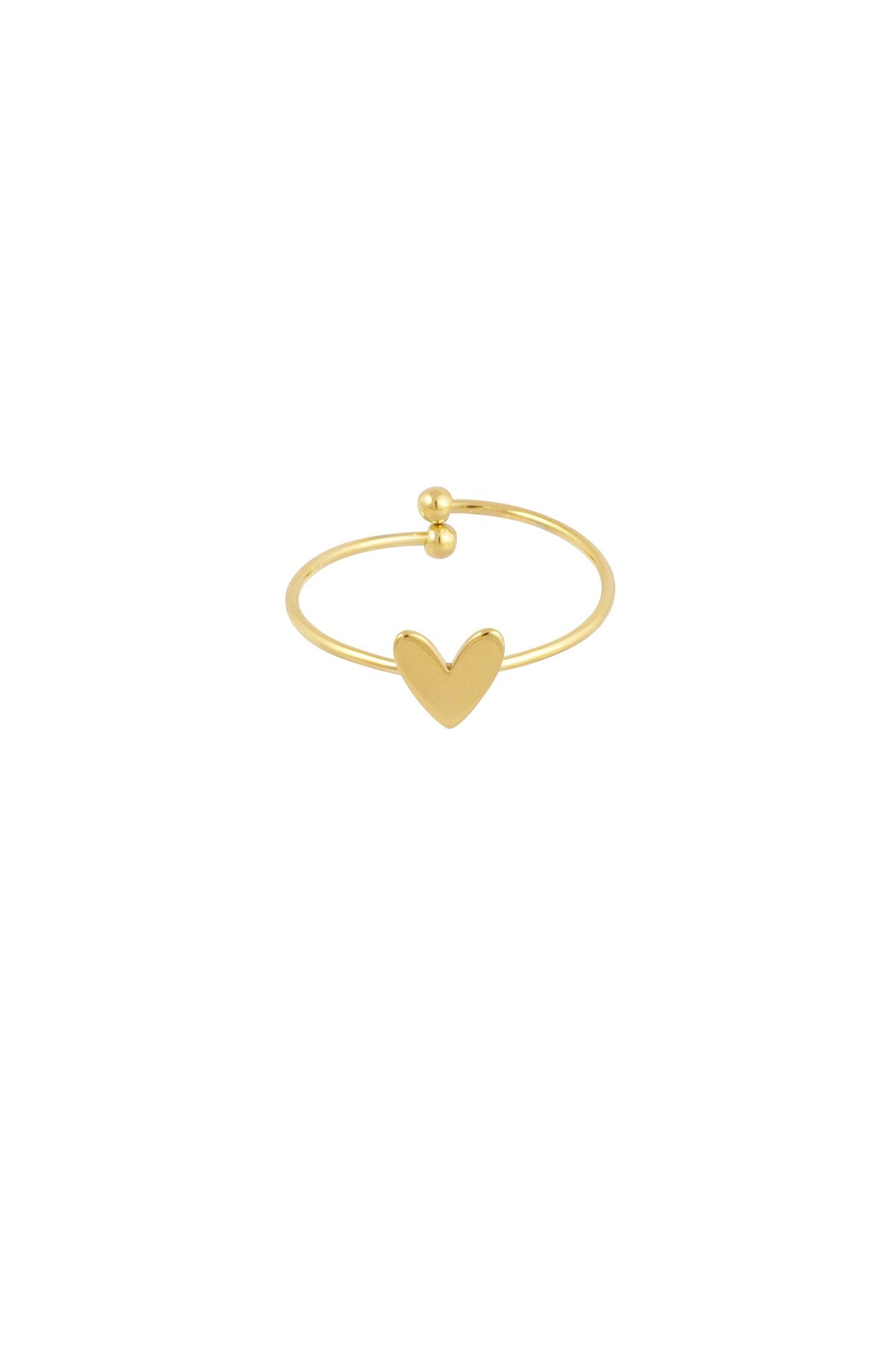 Simple love ring - Gold color h5 