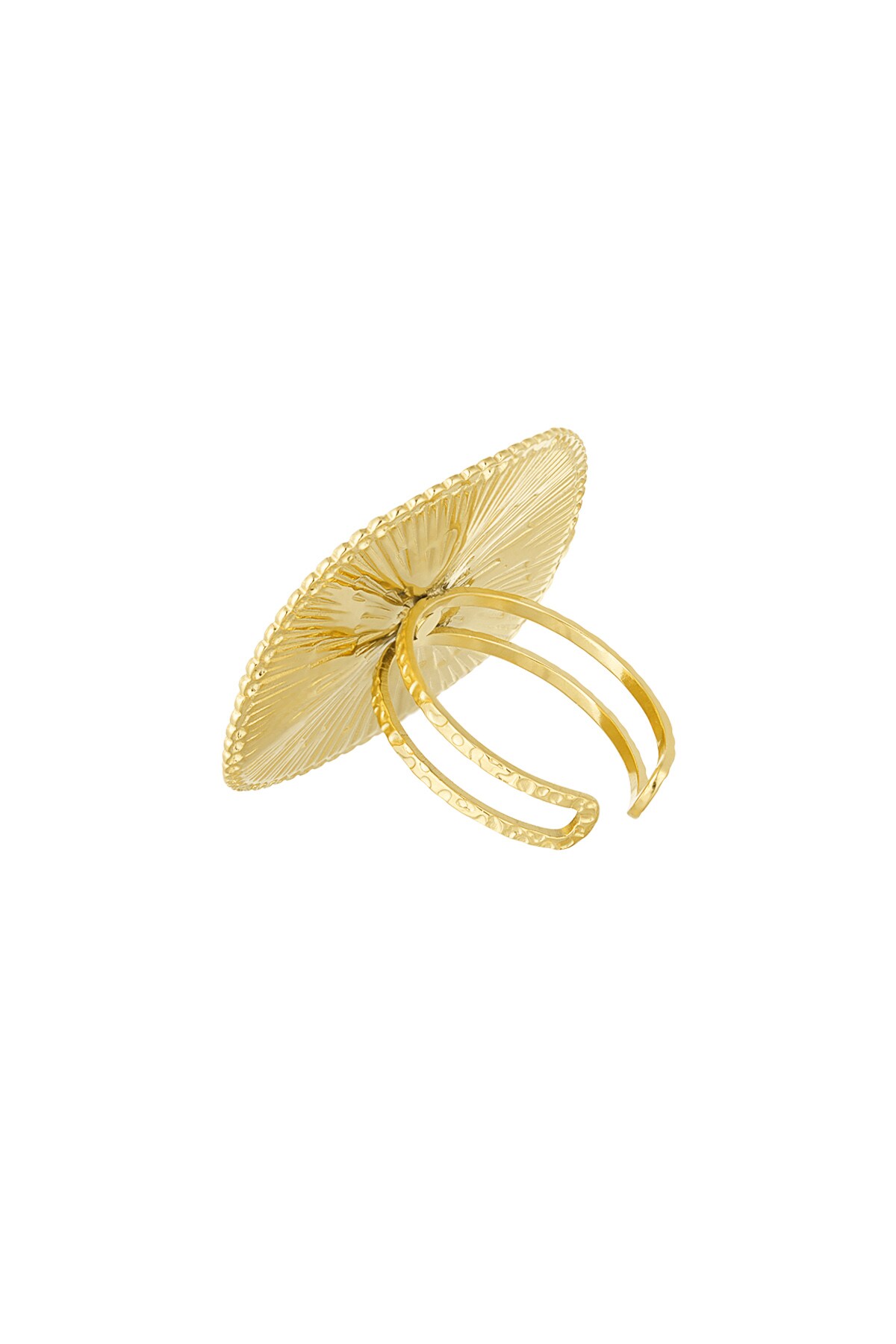 Statement ring circle - Gold color h5 Picture3