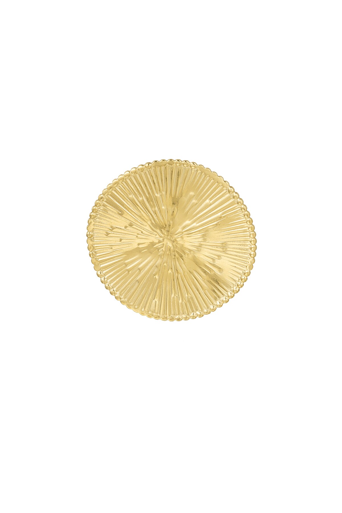 Statement ring circle - Gold color h5 