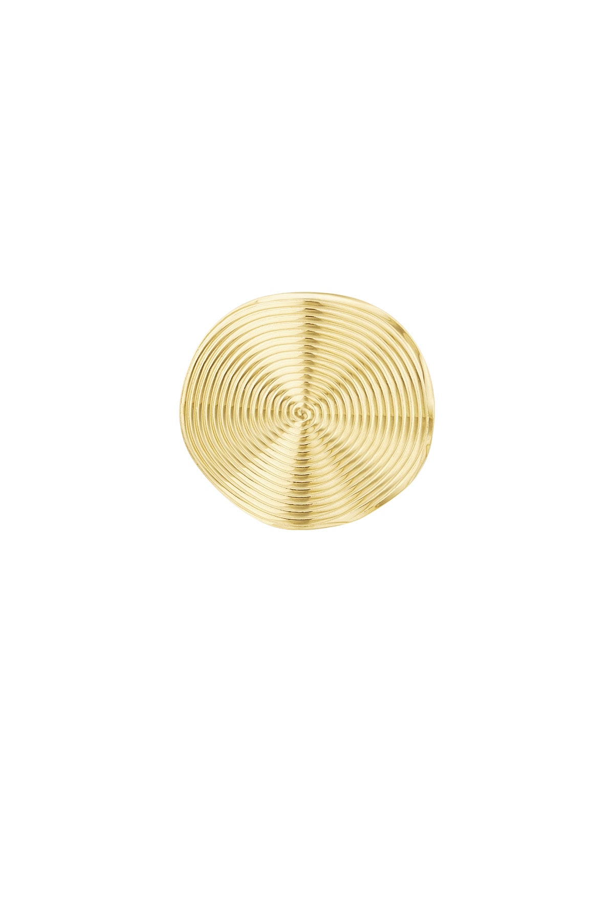 Ring met rond patroon - Goud kleur h5 