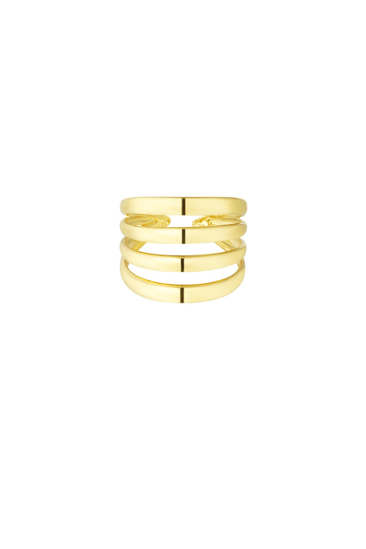 Vintage four-layer ring - Gold color h5 