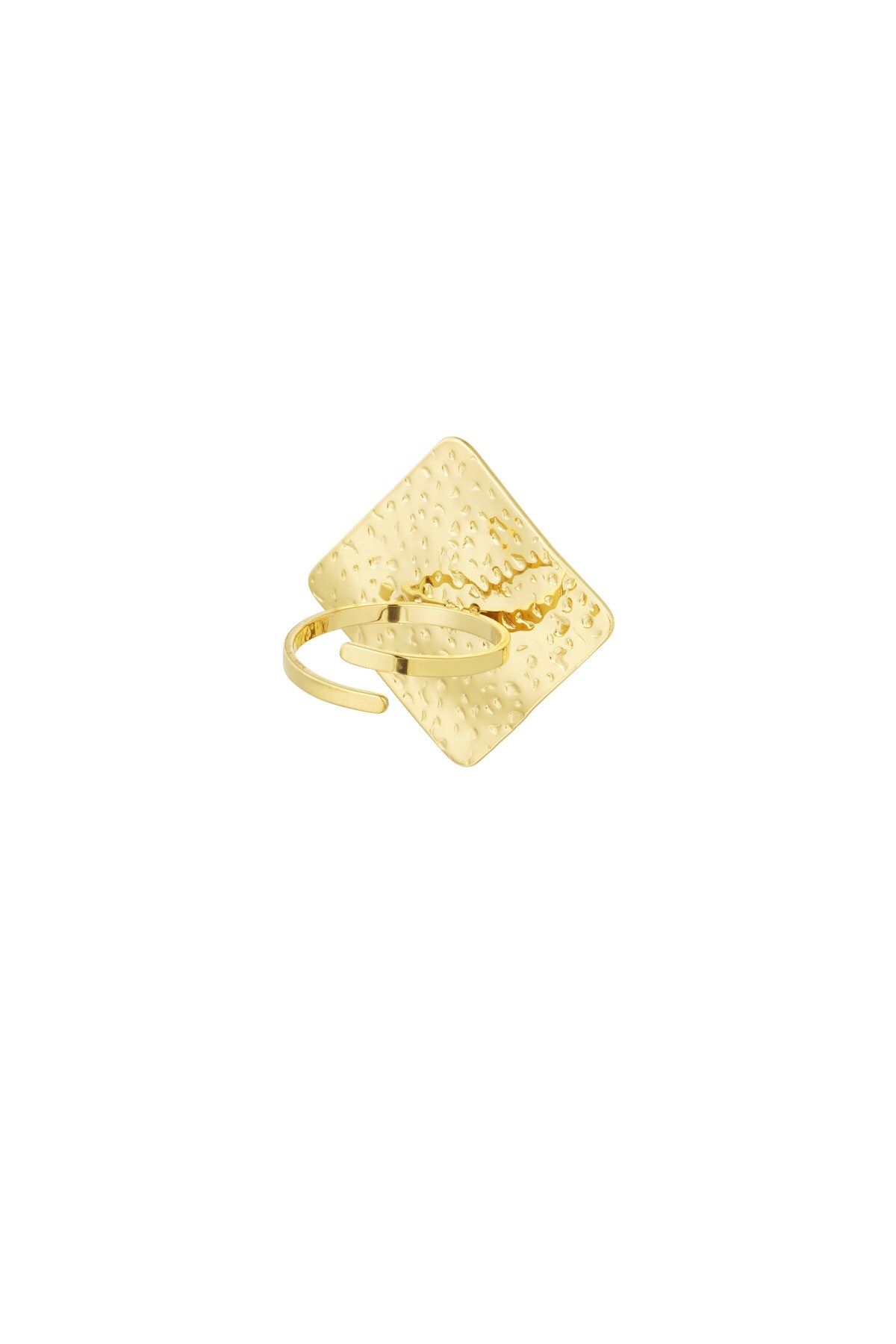 Vintage statement ring diamond - Gold color h5 Picture3