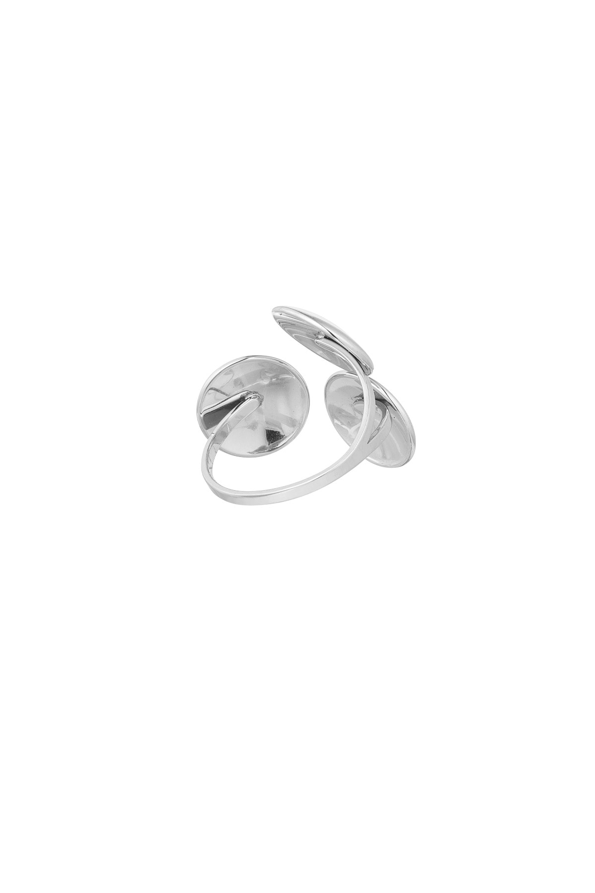 Ring party circles - Silver color h5 Picture4