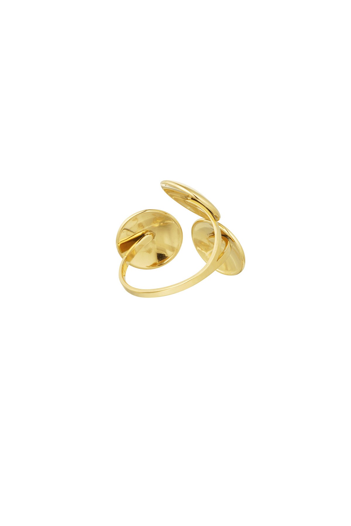 Ring party circles - Gold color h5 Picture4