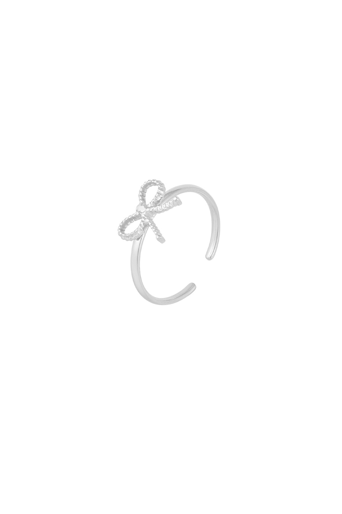 Ring bow basic - Silver color h5 