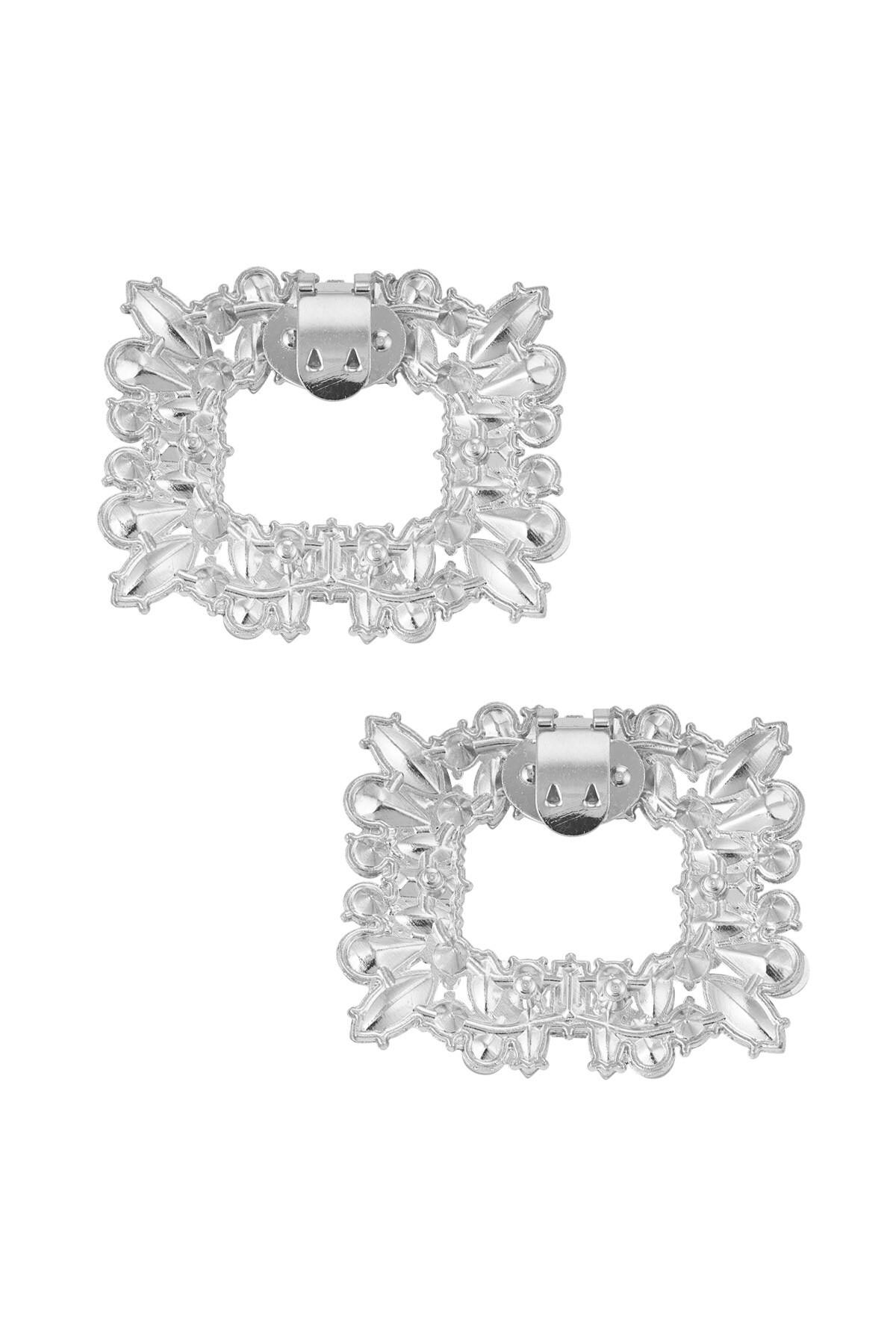 Glamorous shoe clips - Silver color h5 Picture3