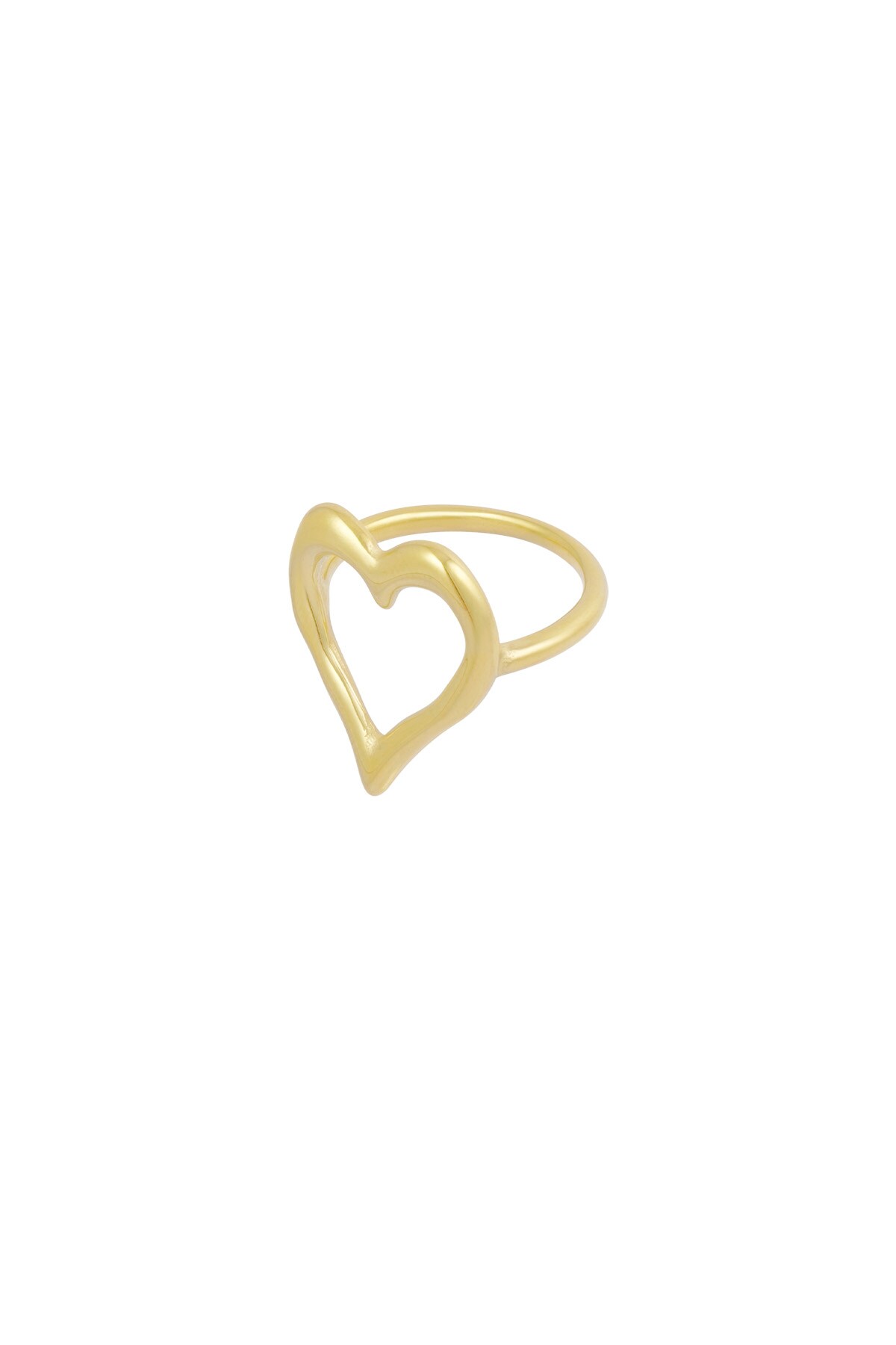 Structured heart ring - gold 17  h5 Picture4