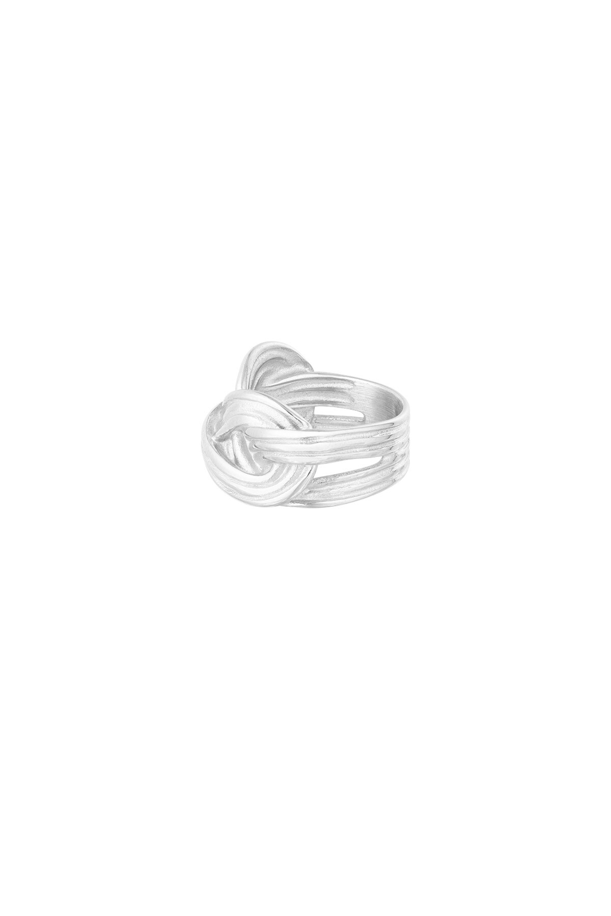 Double knot ring - Silver color h5 Picture3