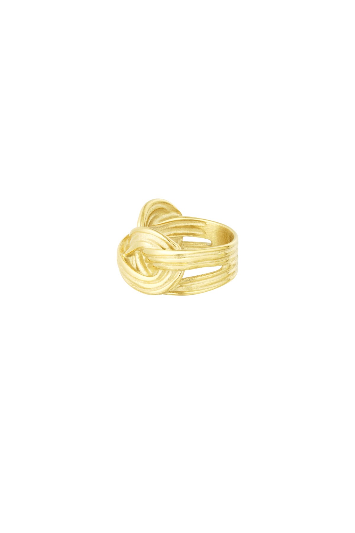 Double knot ring - Gold color h5 Picture3