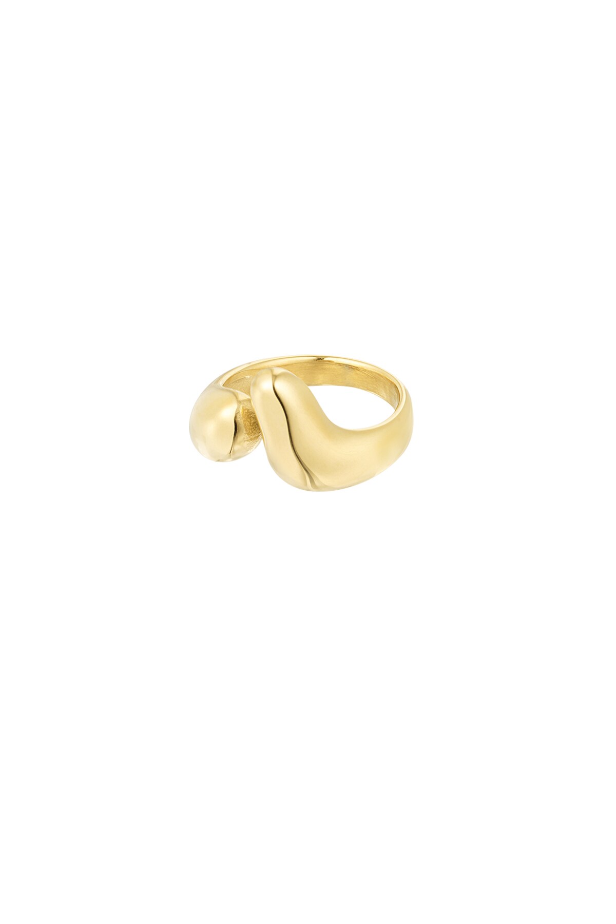 Aesthetic open ring - Gold color h5 Picture3