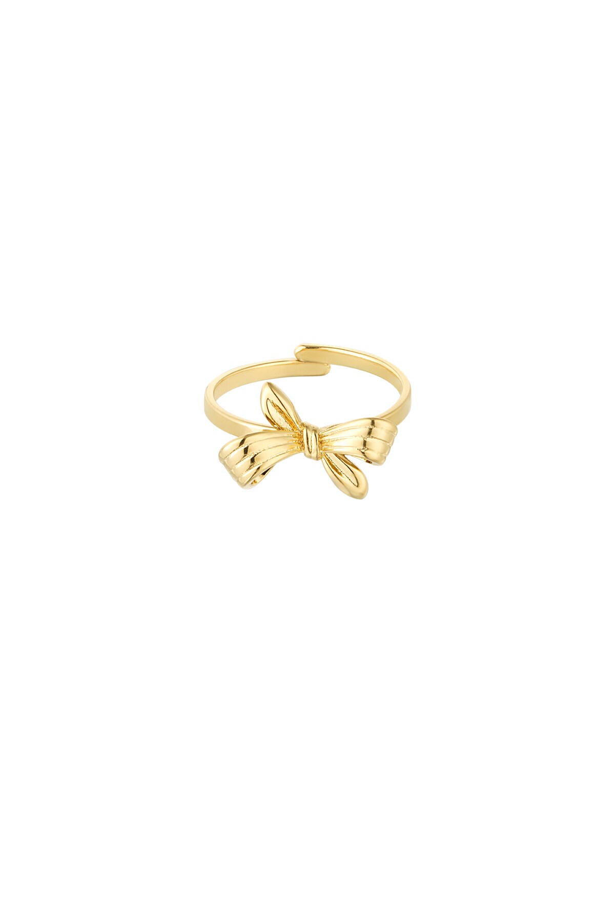 Reverse bow ring - Gold color h5 