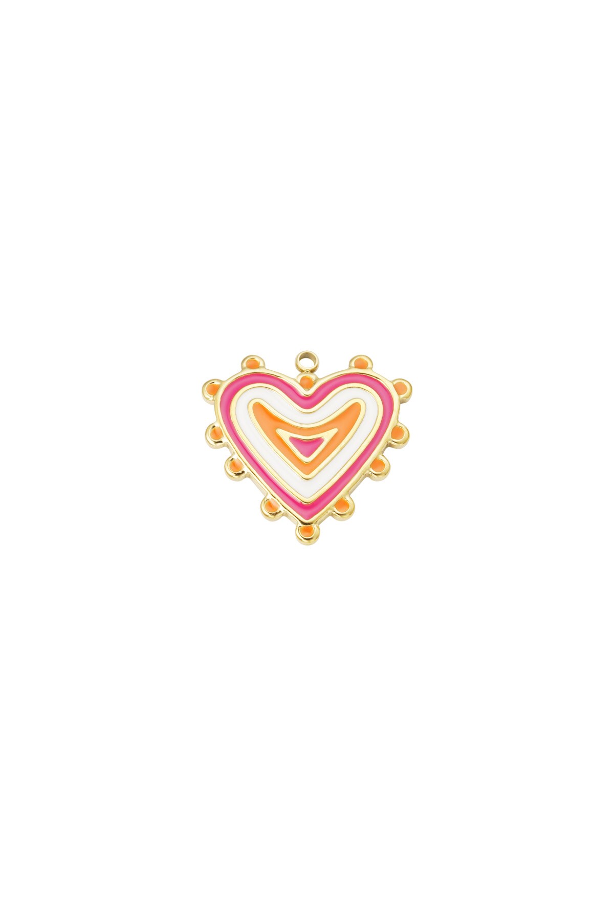 Charm funky love - orange pink h5 