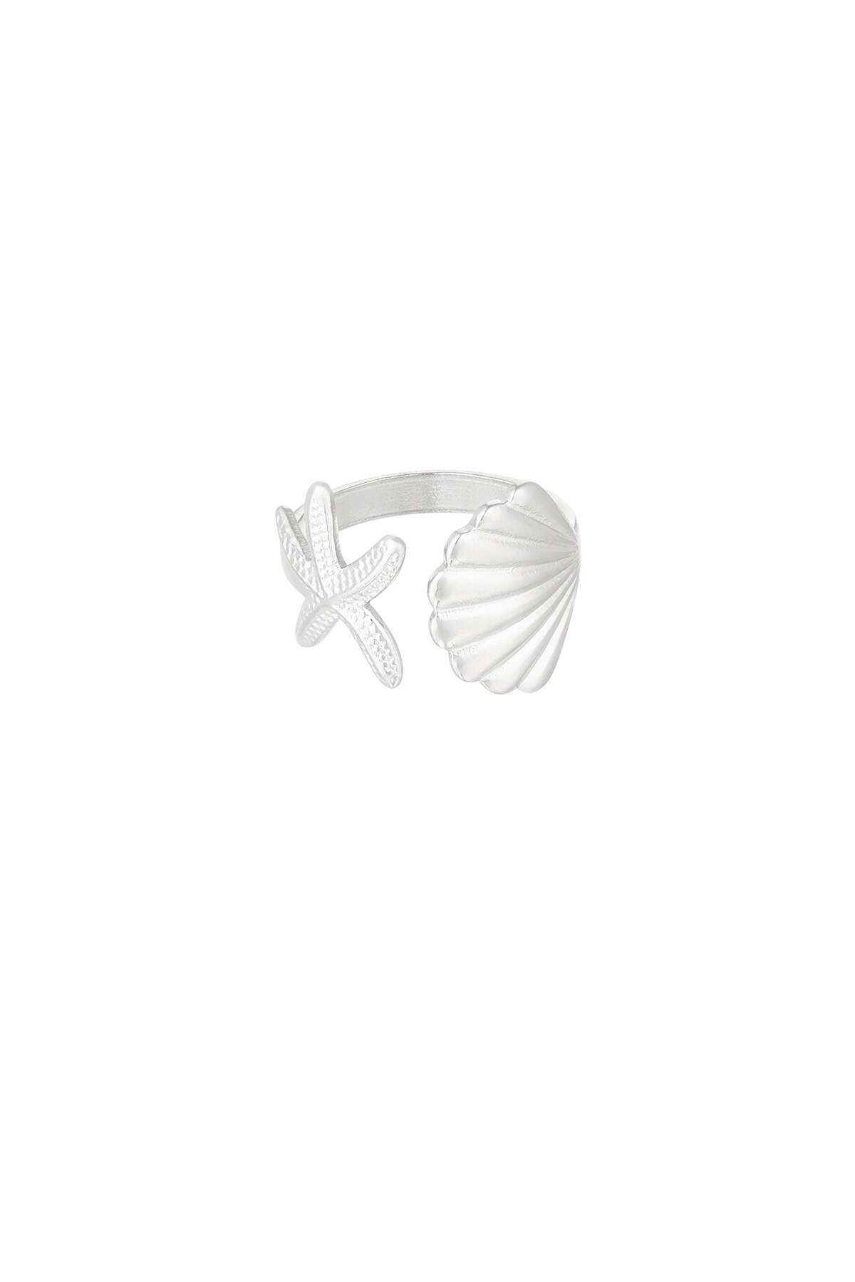 Ring sea shell vibes - Silver color h5 