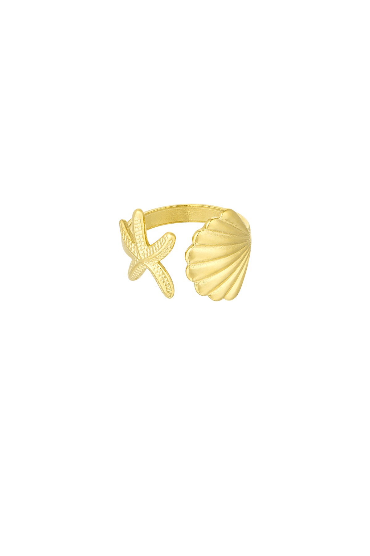 Ring sea shell vibes - Gold color h5 