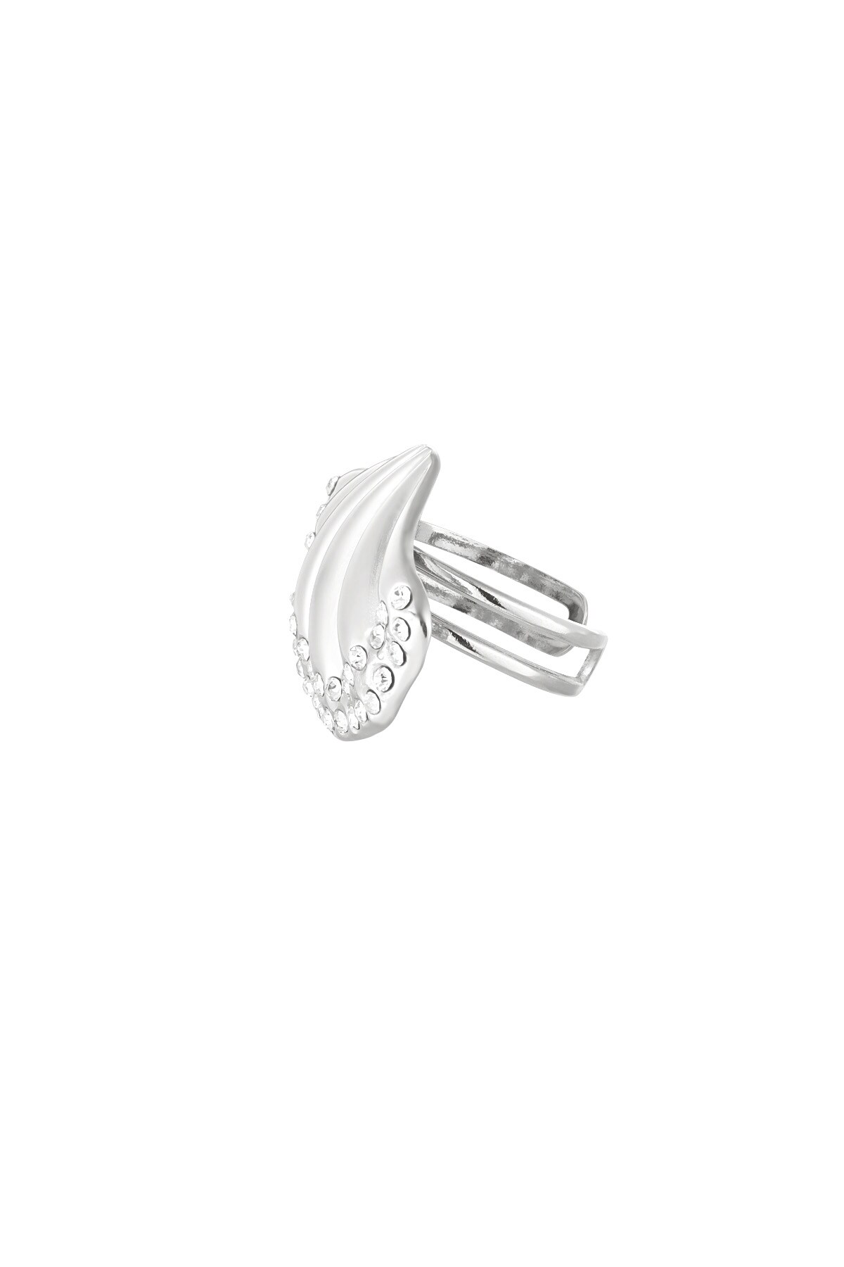 Ring shell shimmer - Silver color Picture3