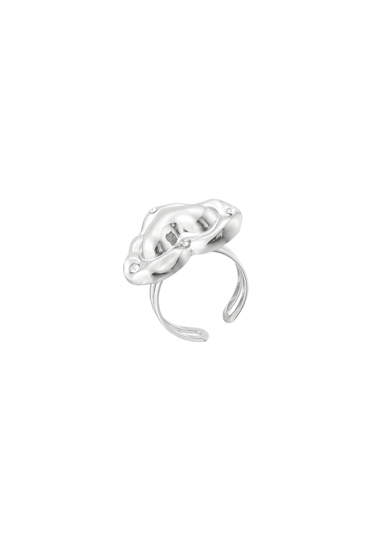 Ring where is the love - Silver color h5 Picture4