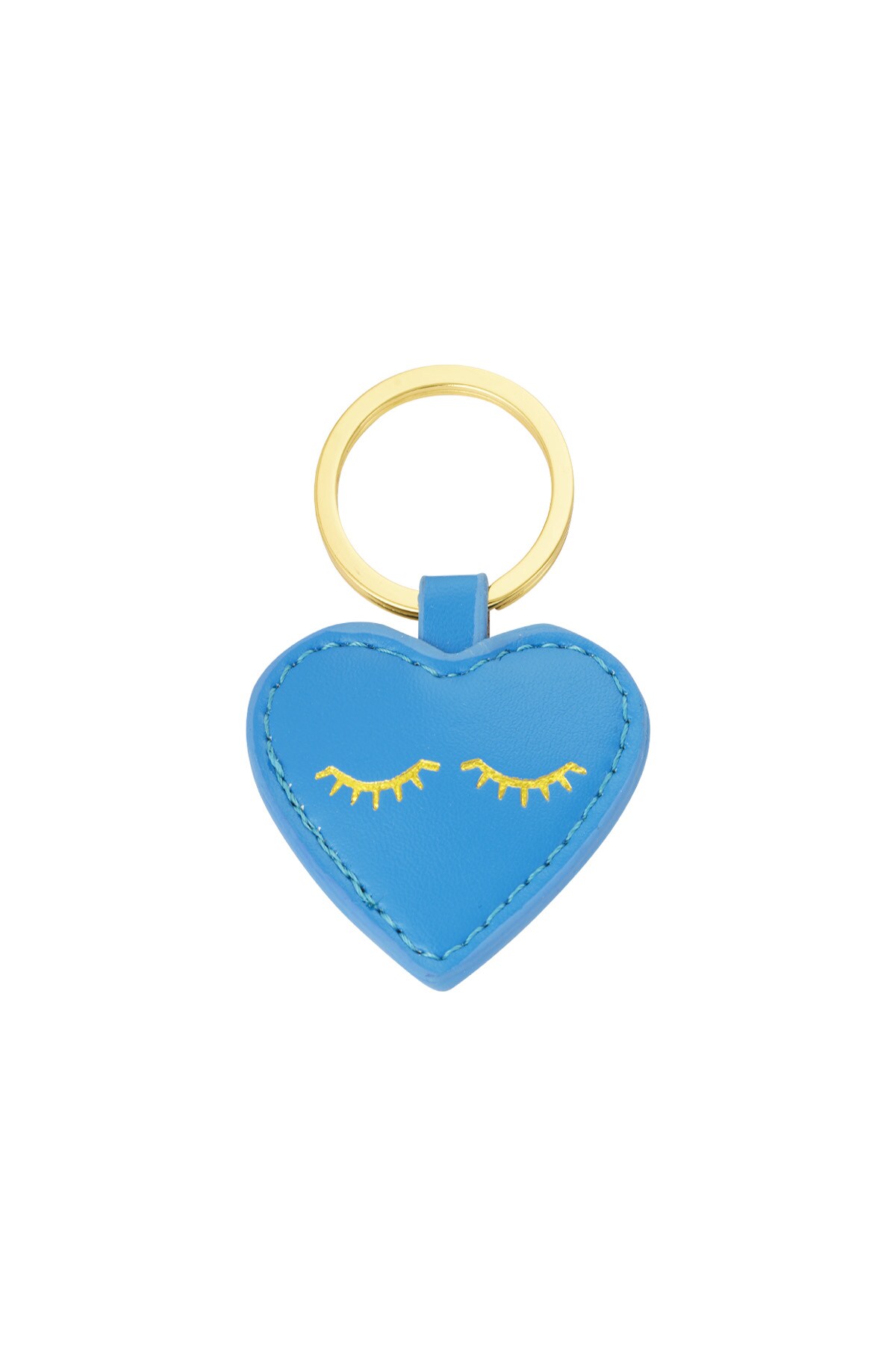 Keychain heartful smile - blue 