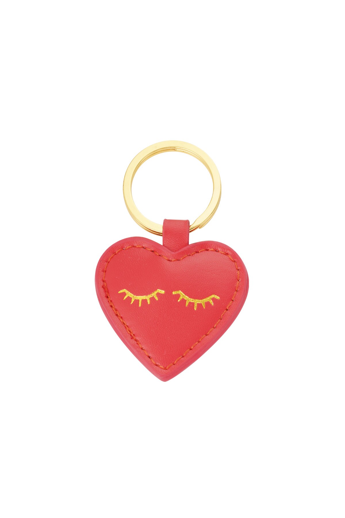 Keychain heartful smile - red h5 