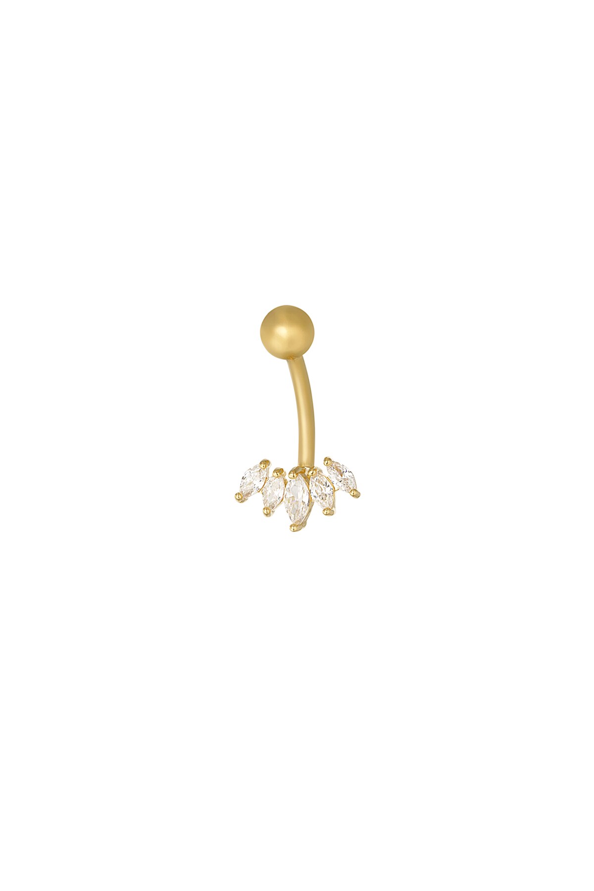 Navel piercing twinkle belly - Gold color h5 