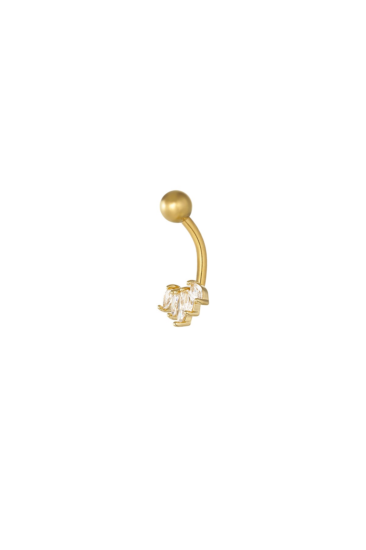 Navel piercing twinkle belly - Gold color h5 Picture3