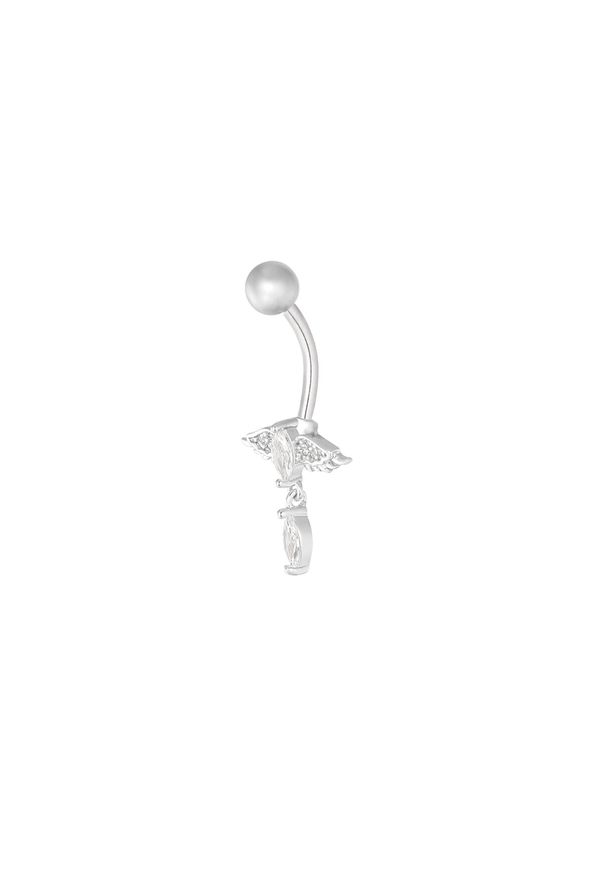 Navel piercing gleam & glow - Silver color h5 Picture2