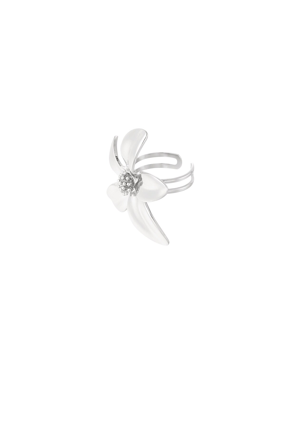 Floral Girl ring - Silver color Picture2