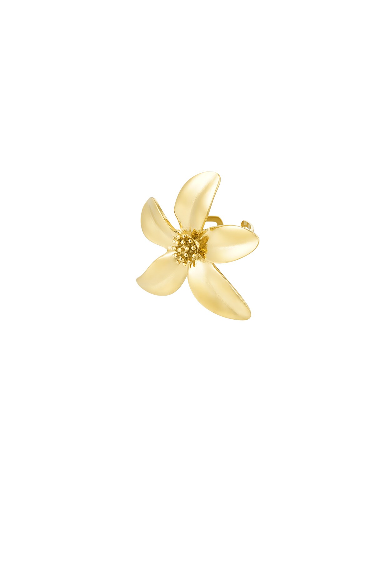 Floral Girl ring - Gold color h5 