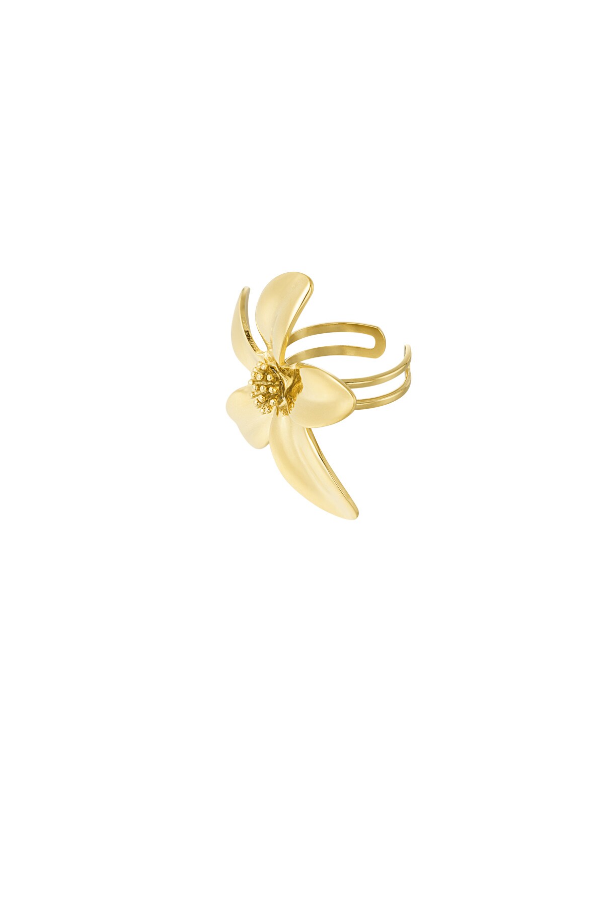 Floral Girl ring - Gold color h5 Picture2