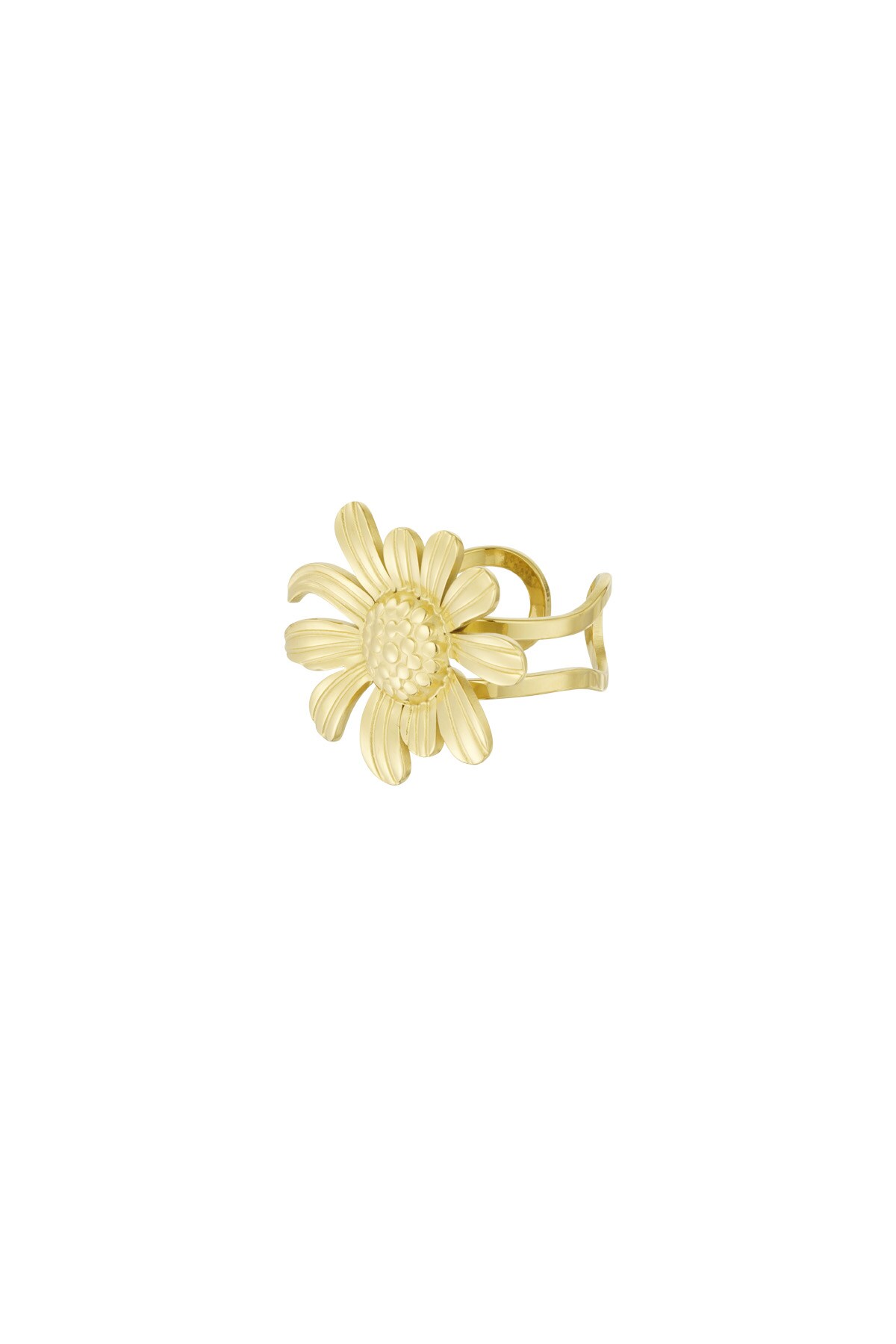 Happy daisy ring - Gold color h5 Picture3