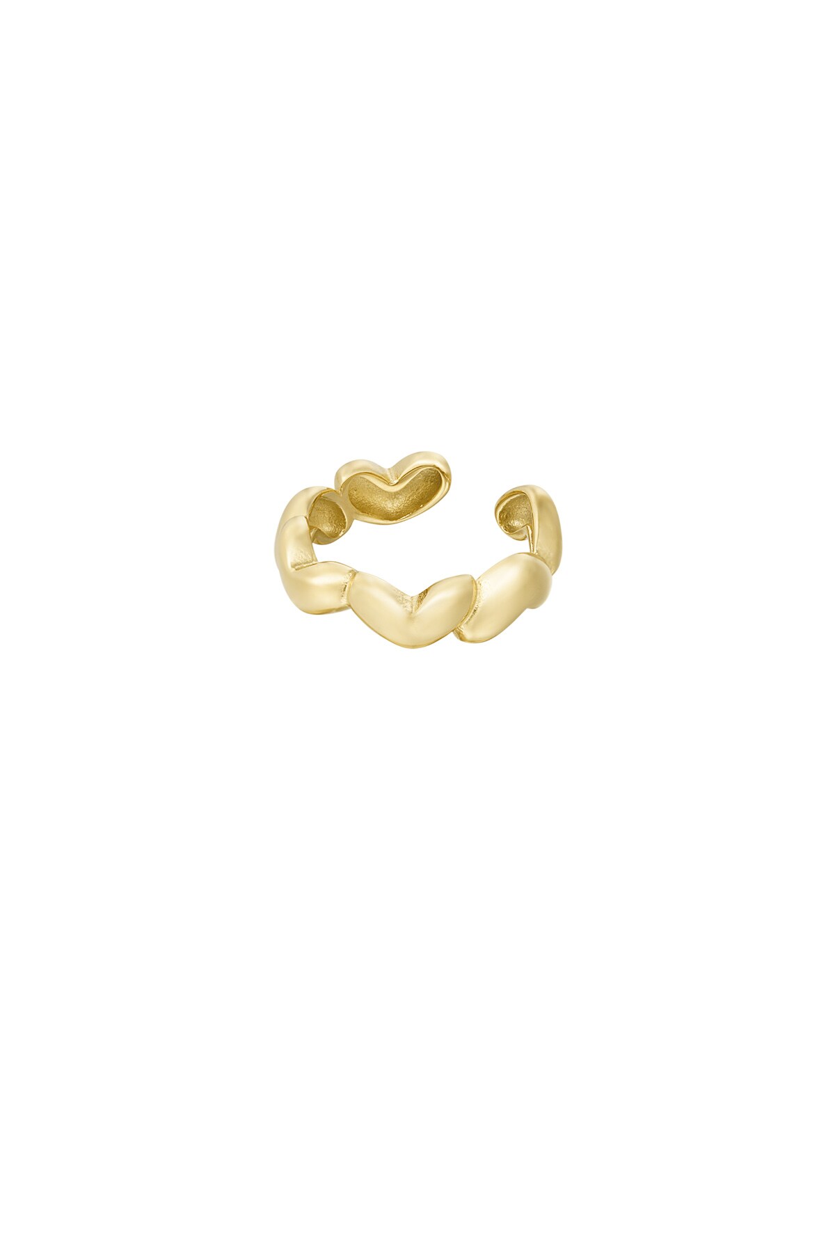 Hearts Around ring - Gold color h5 