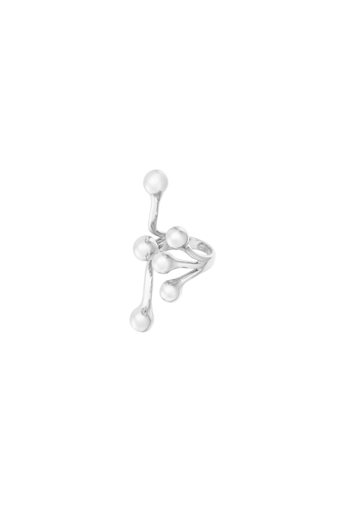 Dotty glam earcuff - Silver color h5 Picture3