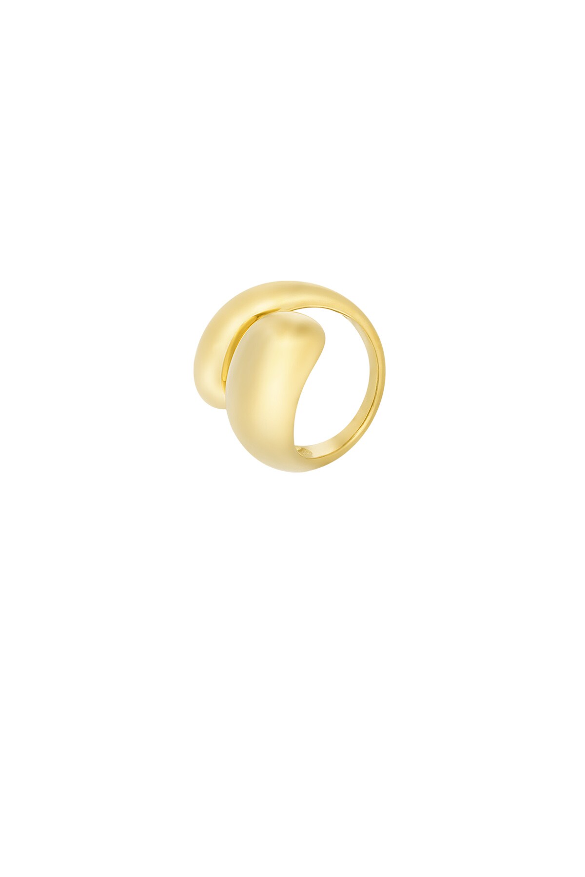 Connected soul ring - Gold color h5 