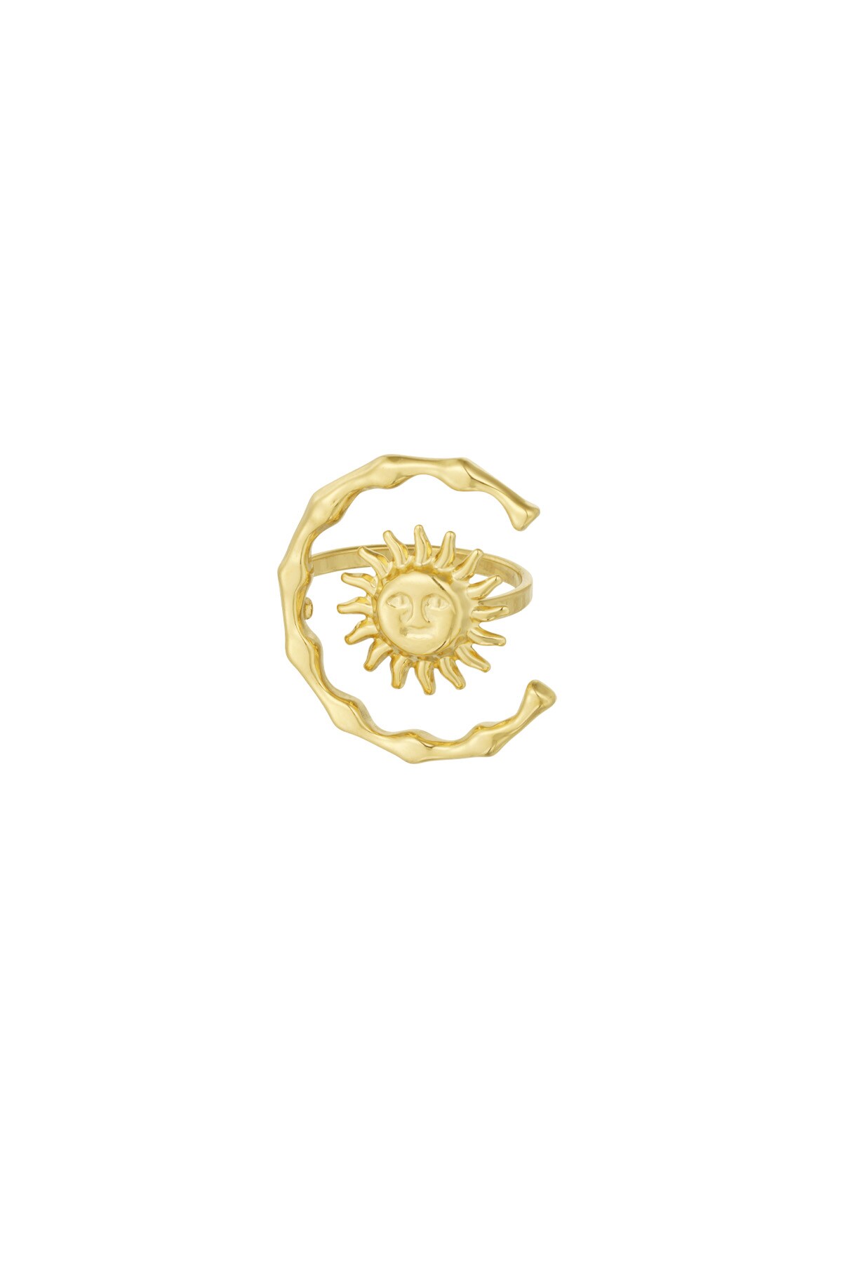 Ring solar flare - Gold color 