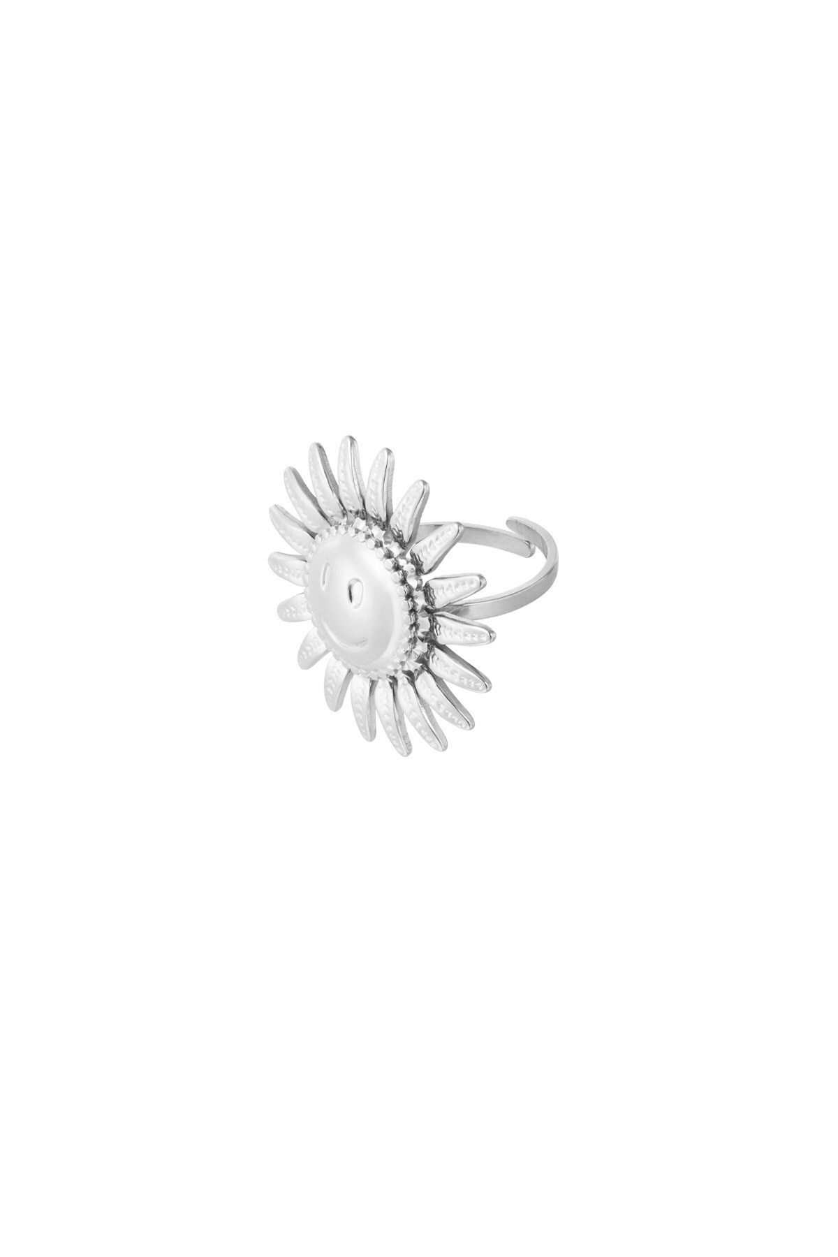 Shining Smile ring - Silver color h5 Picture3