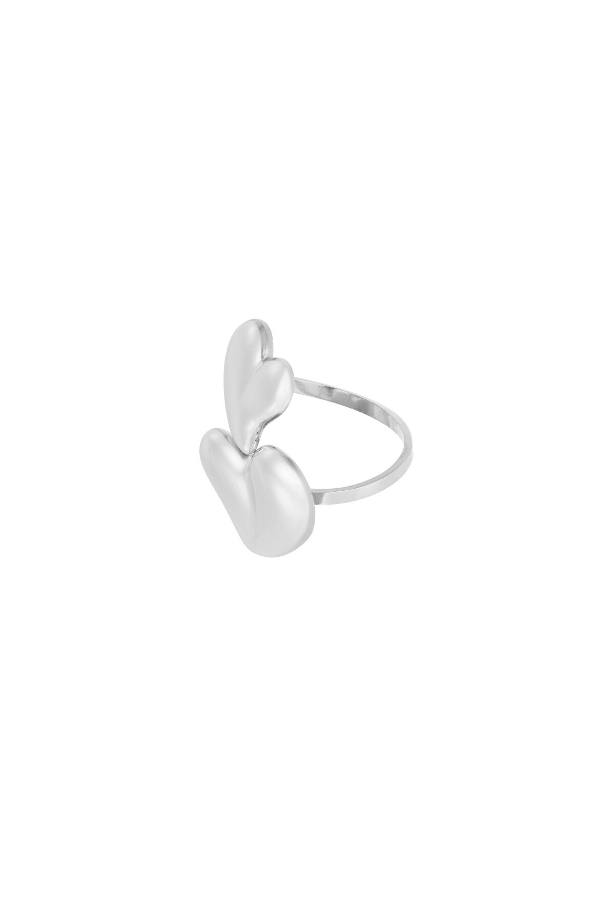 Double Love ring - Silver color Picture3