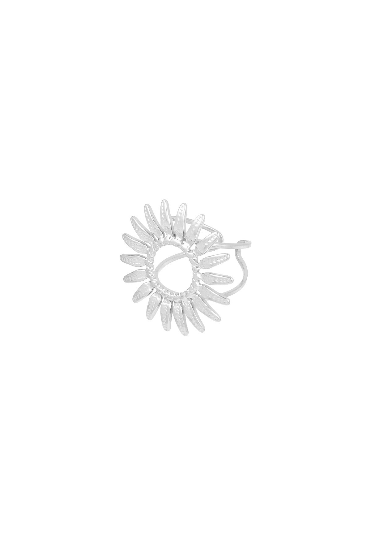 Sunny Side Up ring - Silver color h5 Picture3