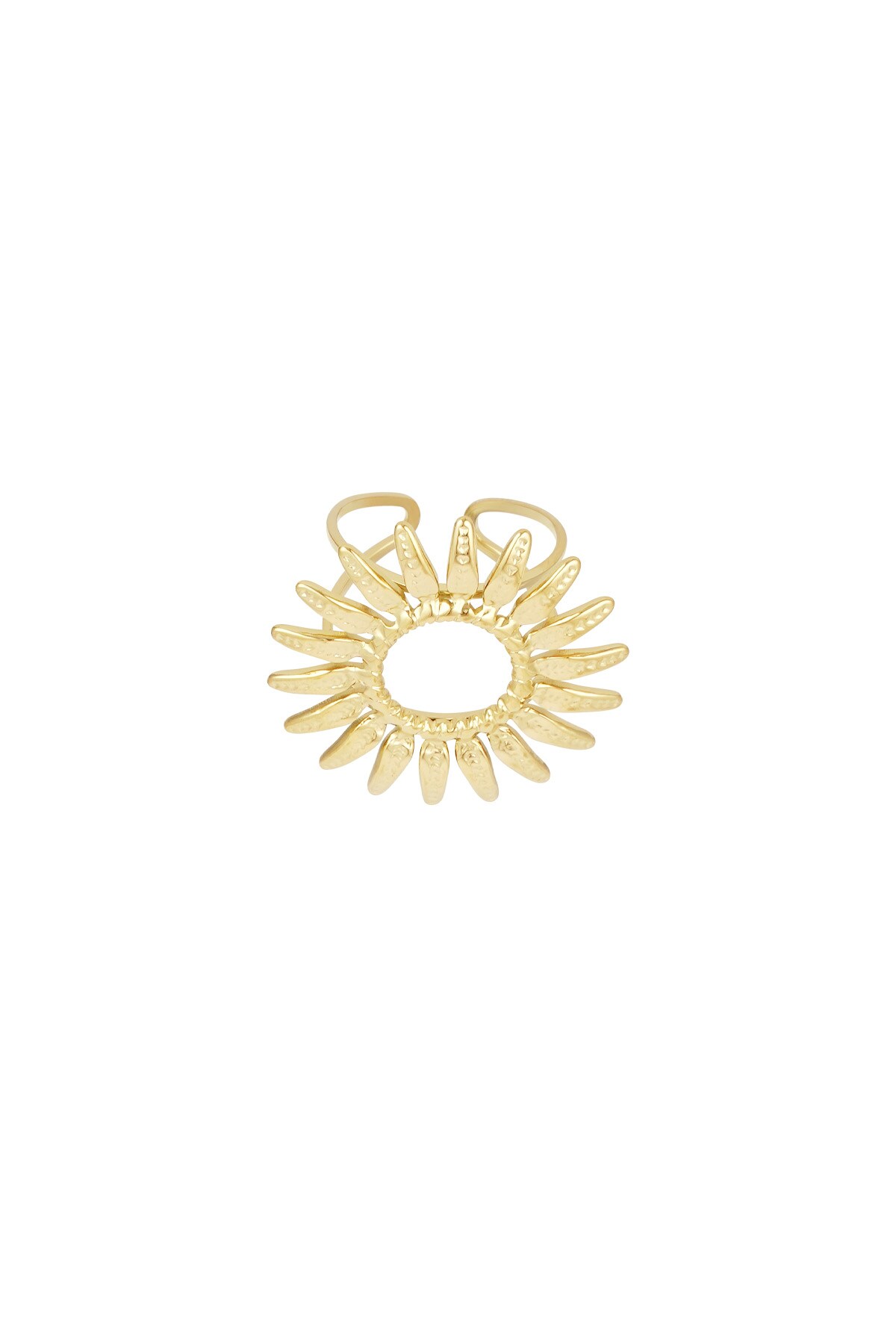 Sunny Side Up ring - Gold color h5 