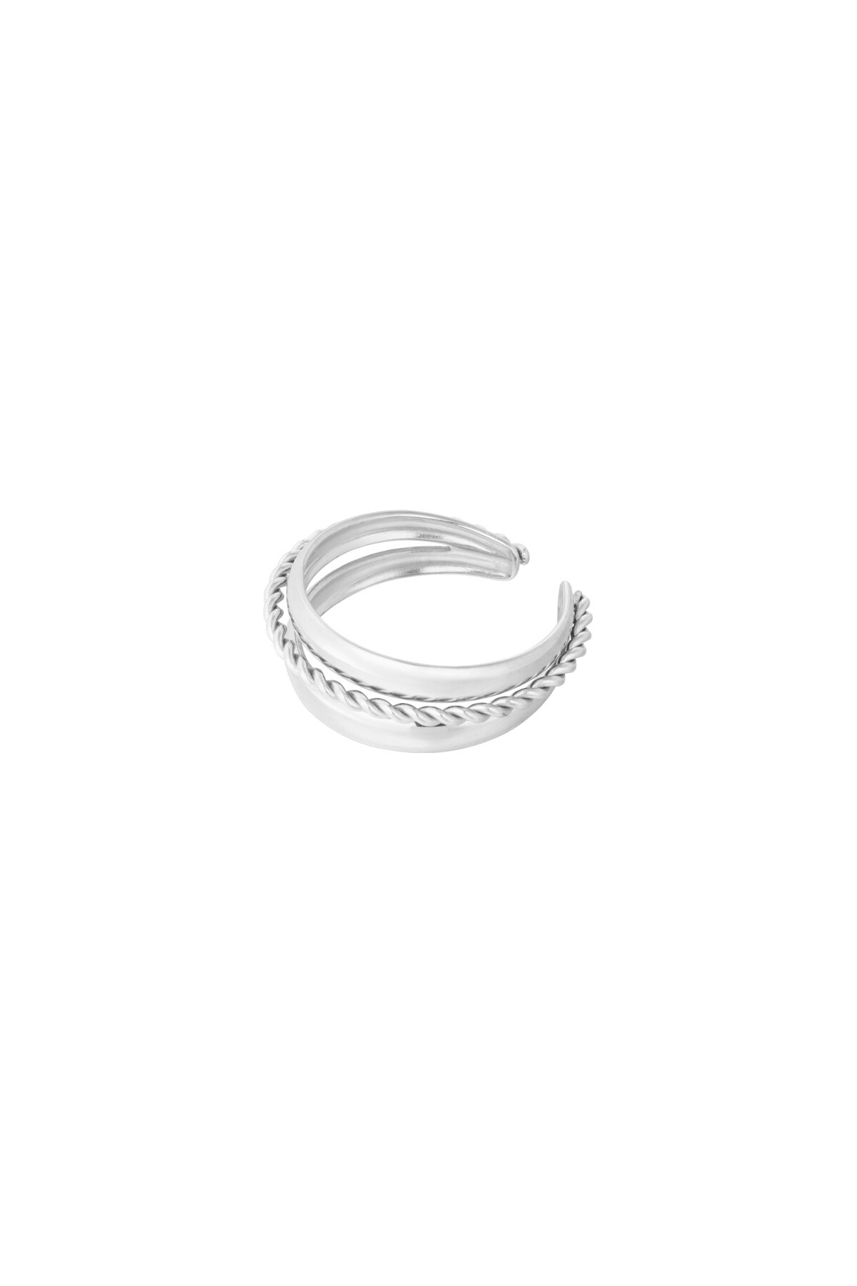 Triple Rings ring - Silver color h5 Picture2