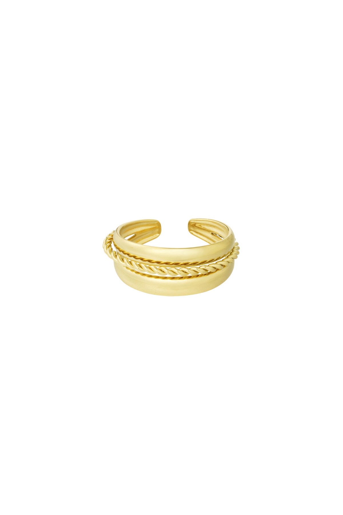 Triple Rings ring - Gold color 